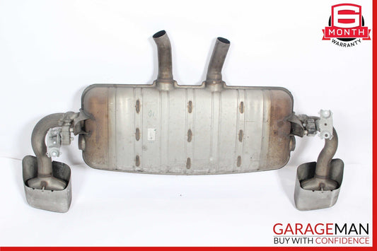 11-14 Porsche Cayenne 958 Hybrid S Dual Exhaust Muffler Mufflers Assembly OEM