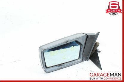 81-85 Mercedes W126 300SD Front Left Driver Side Mirror Door Rear View Blue