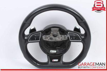 14-16 Audi SQ5 Q5 Front Left Driver Side Steering Wheel w/ Paddle Shifters OEM
