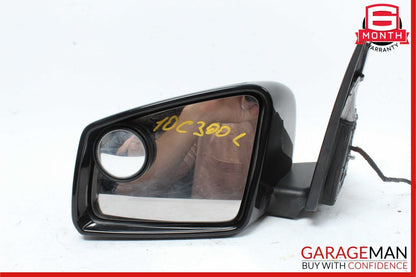 10-11 Mercedes W204 C300 Front Left Side Mirror Rear View Door Black OEM