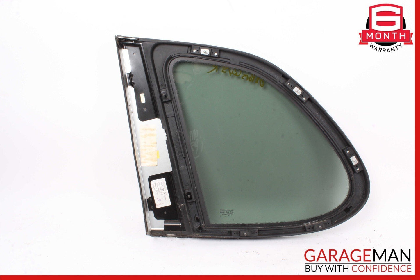 03-10 Porsche Cayenne S 955 957 Rear Right Side Door Quarter Window Glass Panel