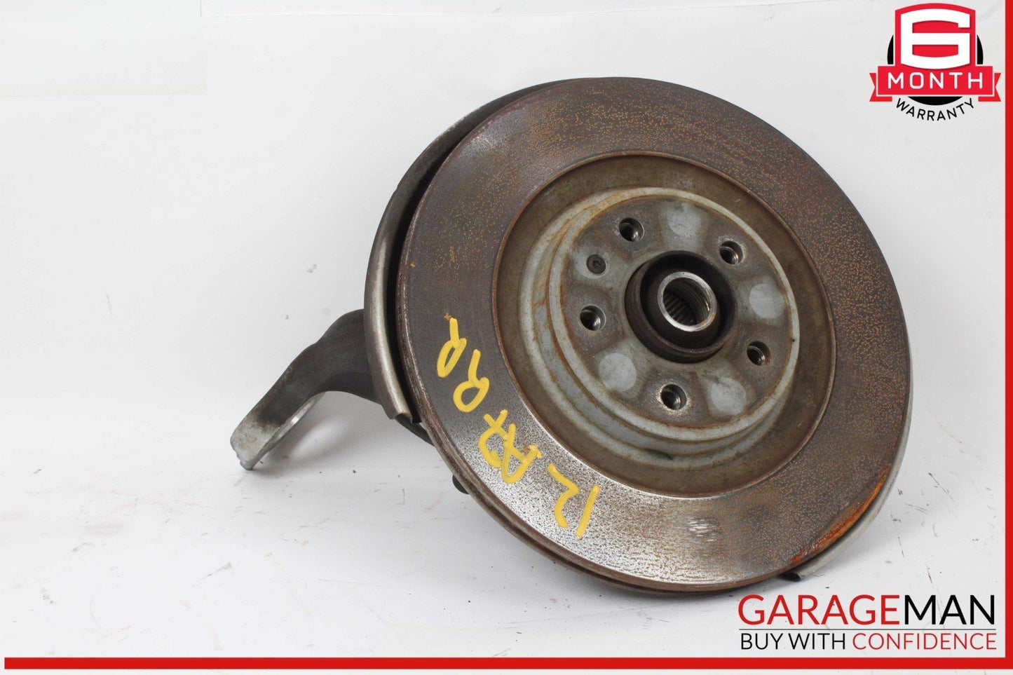 12-18 Audi A7 Rear Right Passenger Side Spindle Knuckle Wheel Hub w/ Rotor Disc