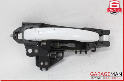 09-16 Audi A4 A5 Right Passenger Side Exterior Door Handle White 8T0837886A OEM