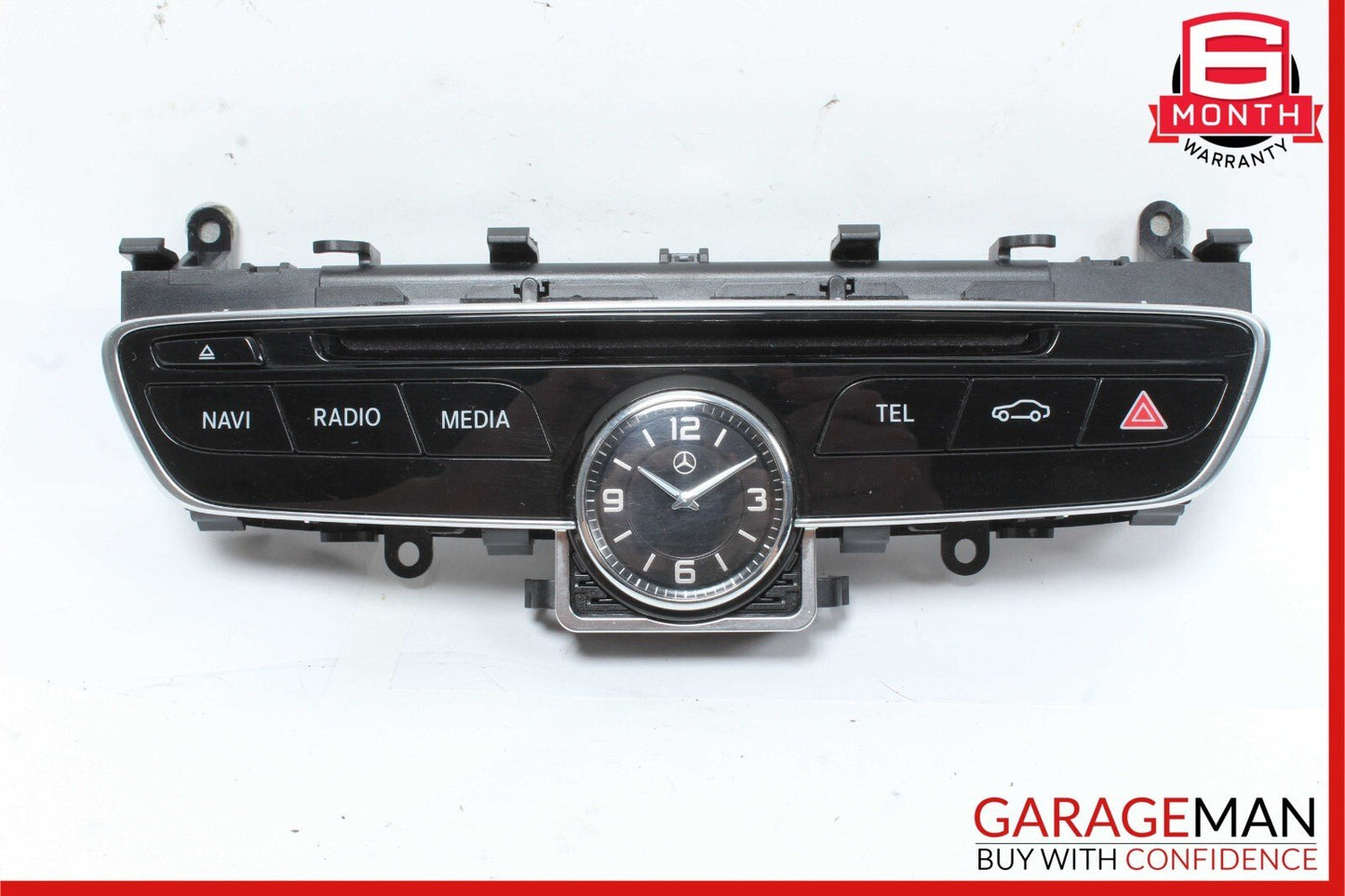 15-18 Mercedes W205 C300 C400 Center Dashboard Hazard Control Switch w/ Clock