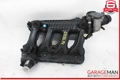 10-16 Mercedes W204 C250 Intake Manifold Assembly w/ Valve Motor & Throttle Body