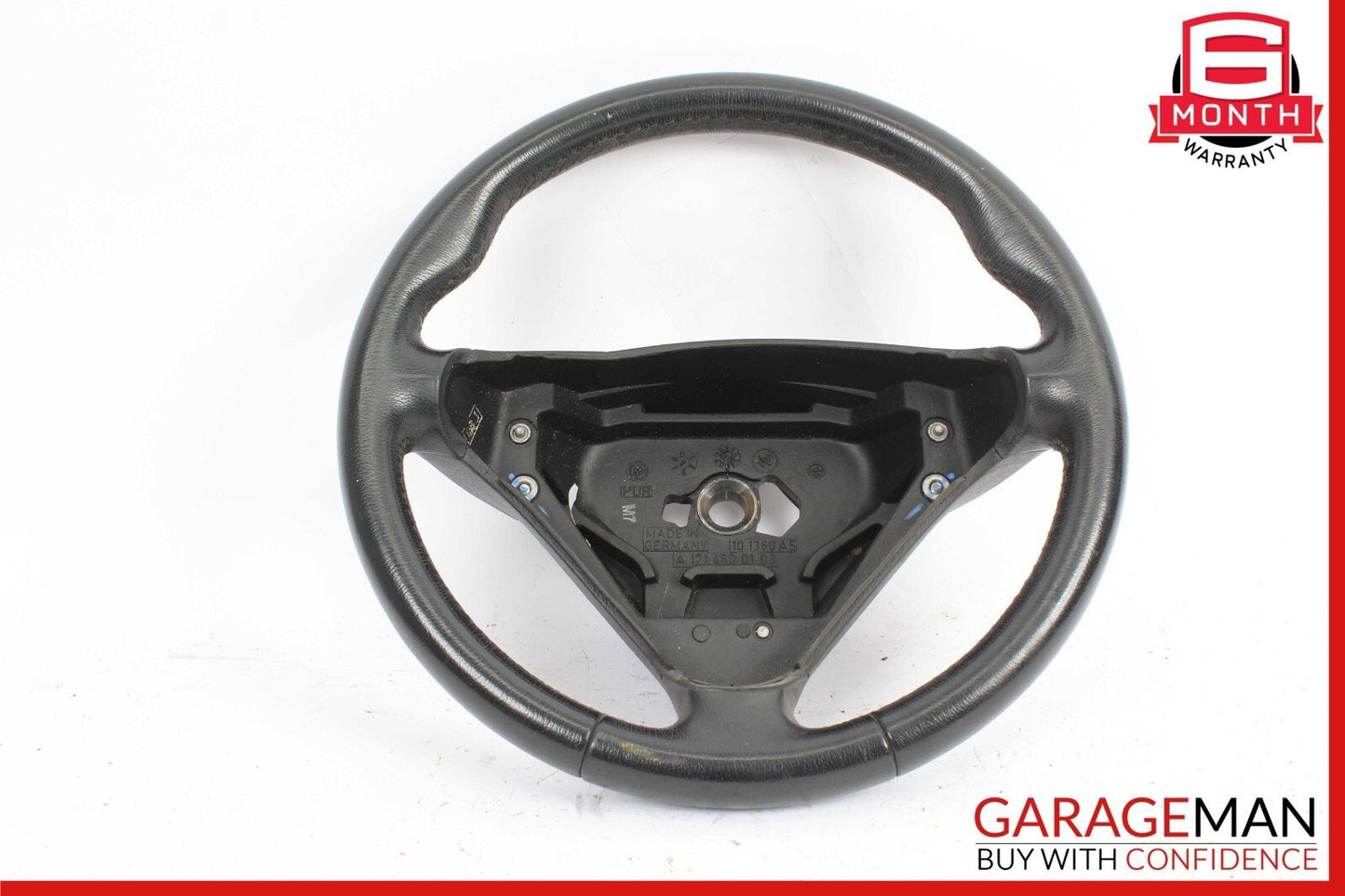 05-07 Mercedes R171 SLK350 C230 C280 3 Spoke Steering Wheel 1714600103 Black OEM
