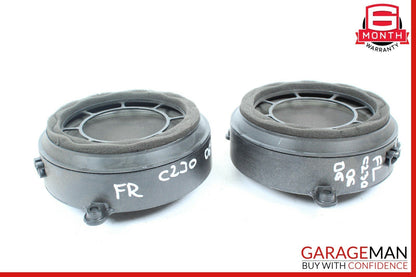 01-07 Mercedes W203 C230 Front Right & Left Side Door Sound Audio Speakers Set