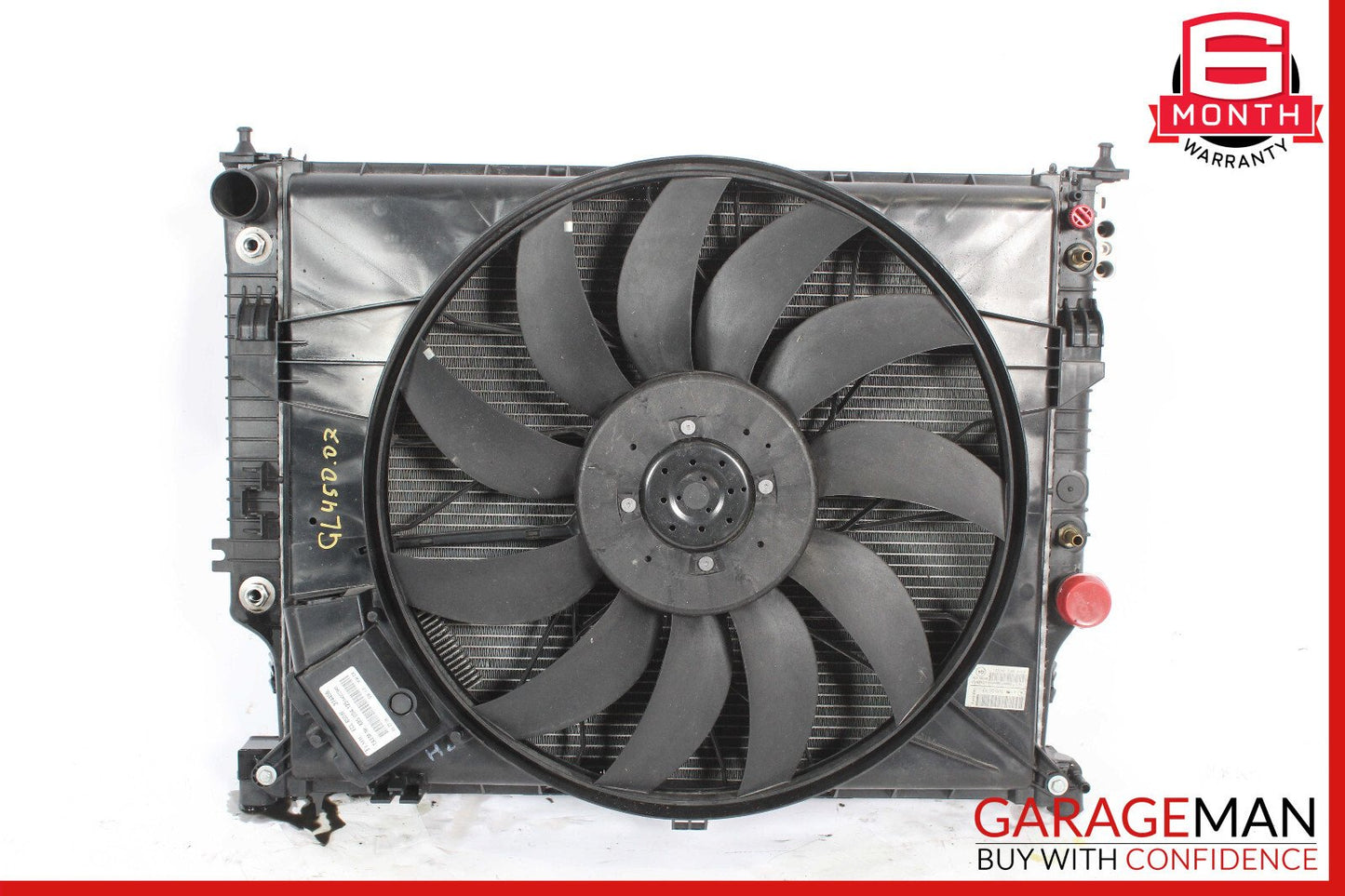 06-13 Mercedes X164 GL450 Engine Radiator AC A/C Condenser Fan Assy