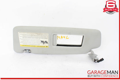 09-16 Audi A4 Front Left Driver Side Sun Visor Sunvisor Gray 8U0857551F OEM