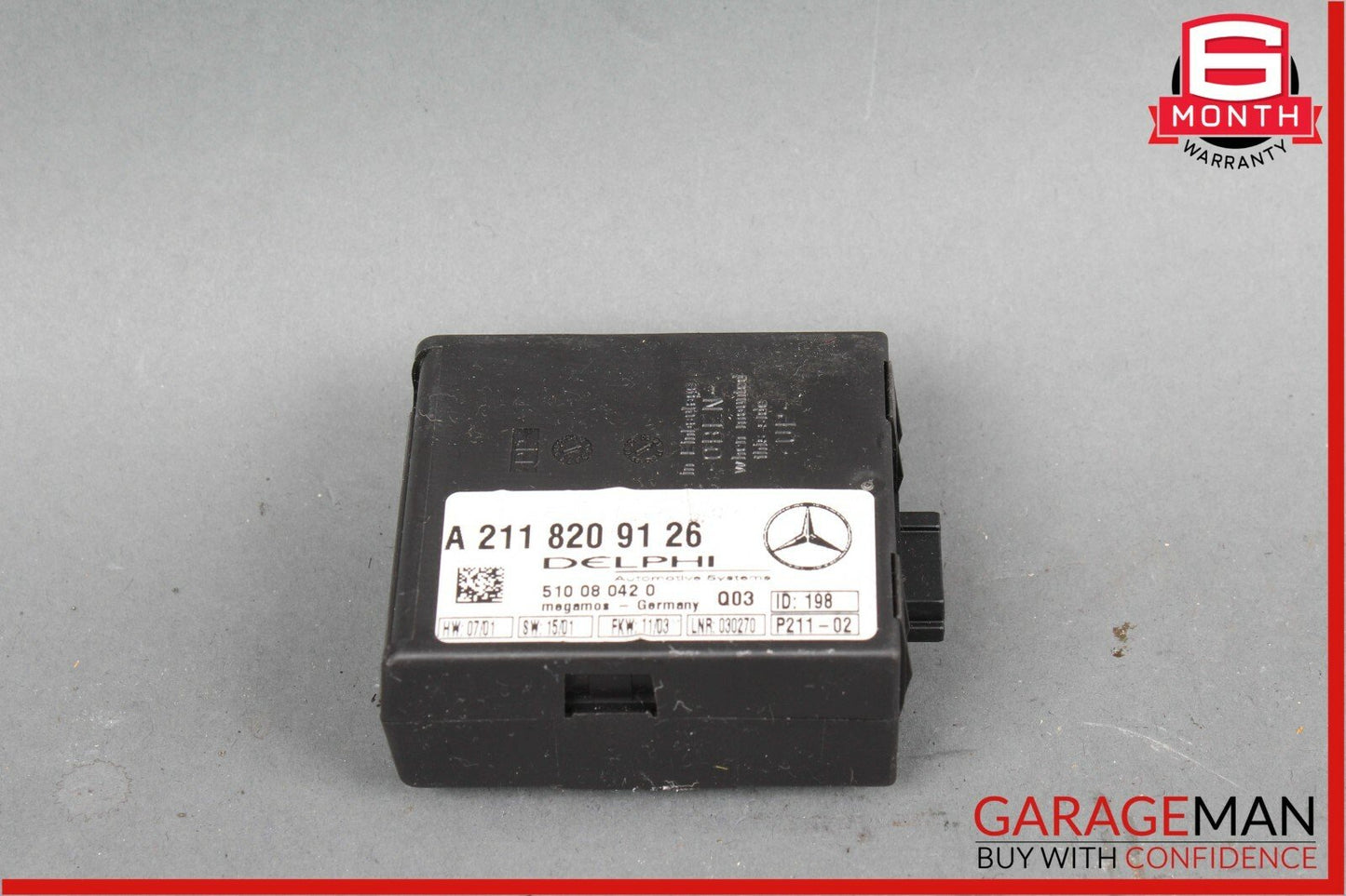 00-06 Mercedes W220 S430 CL500 Anti Theft Alarm Sensor Control Module OEM