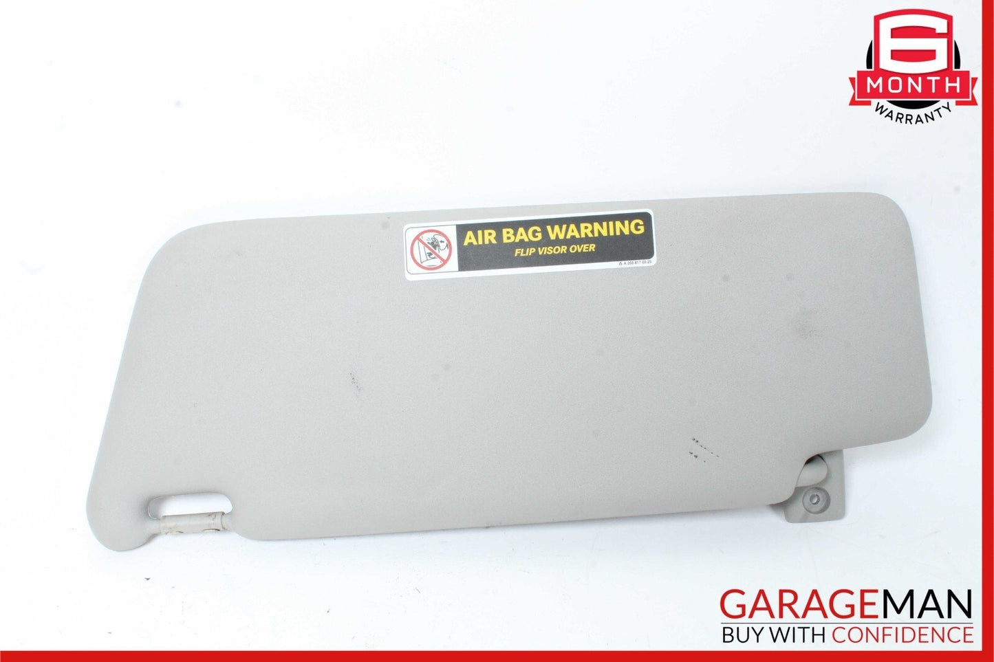 01-07 Mercedes W203 C230 Front Right Side Sun Visor Sun Shade Sunshade Grey OEM