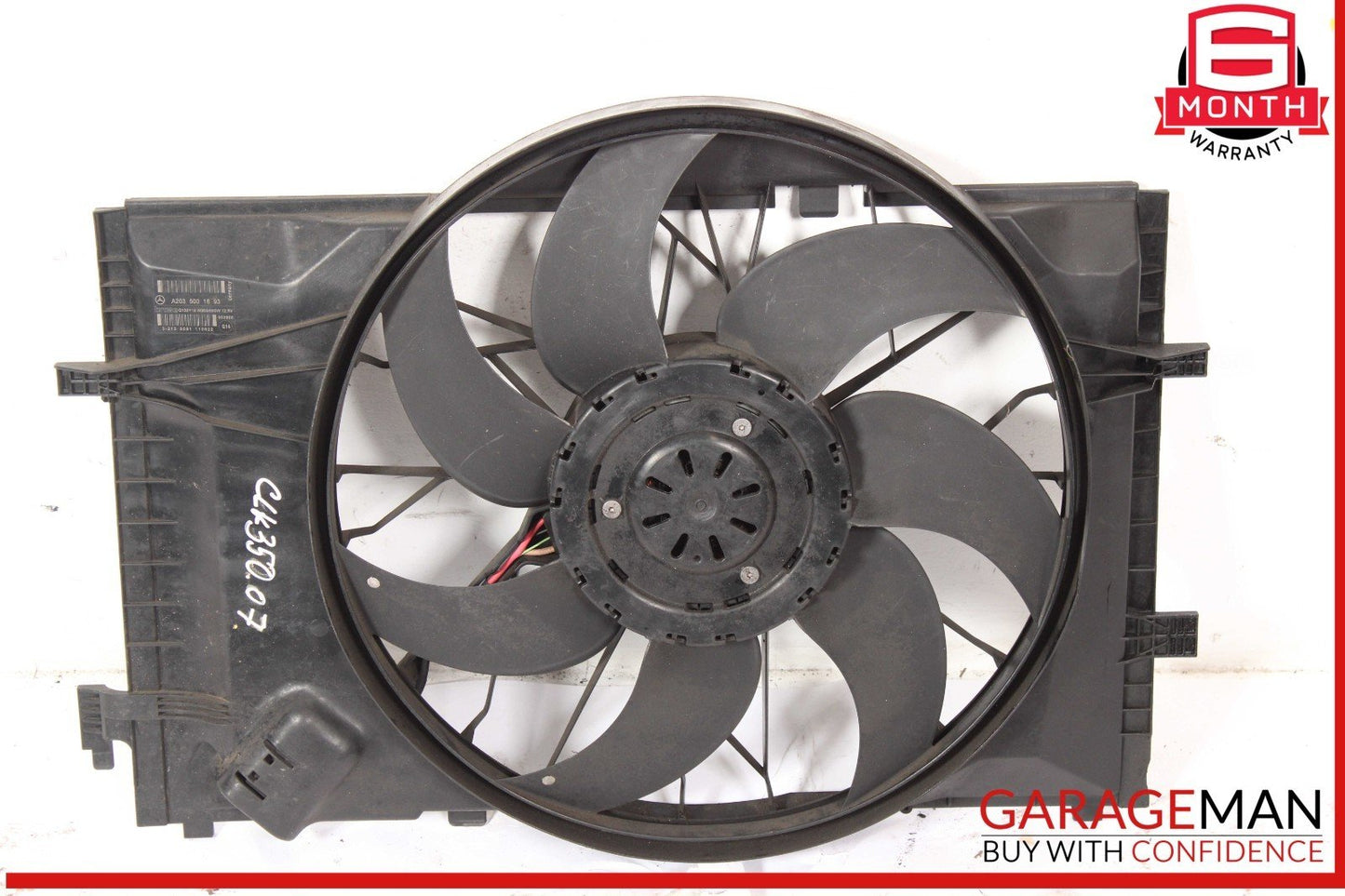 05-09 Mercedes W209 CLK350 C350 C230 Engine Radiator Cooling Fan Motor OEM