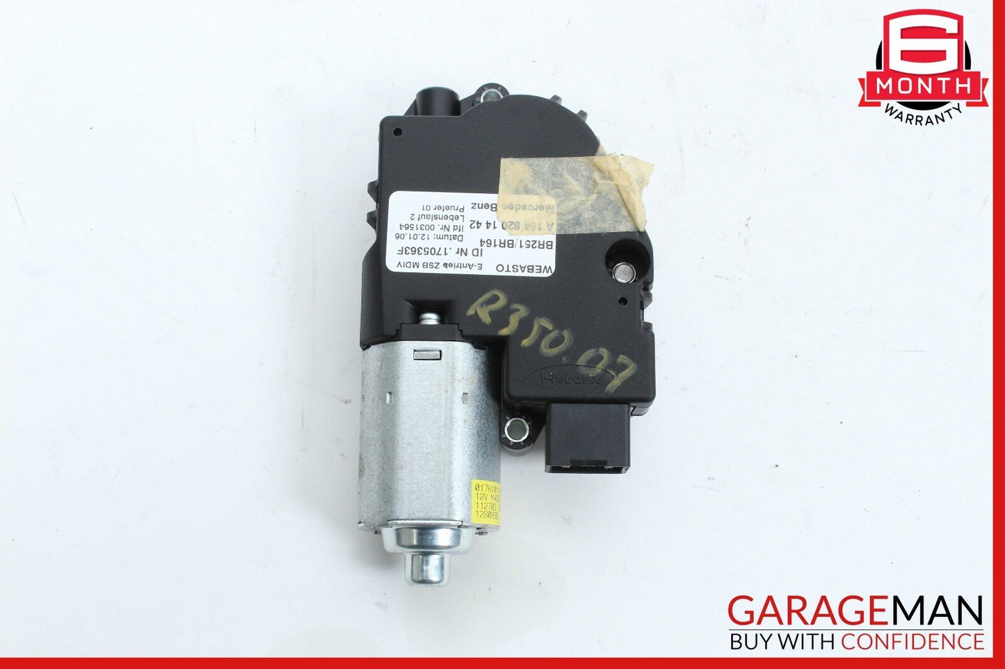 06-12 Mercedes W251 R350 ML550 Panoramic Sunroof Sun Roof Motor 1648201442 OEM