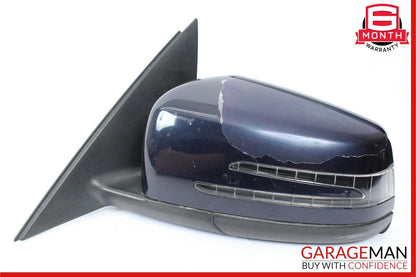 12-14 Mercedes W204 C250 C350 Sedan Front Left Side Mirror Door Rear View Blue