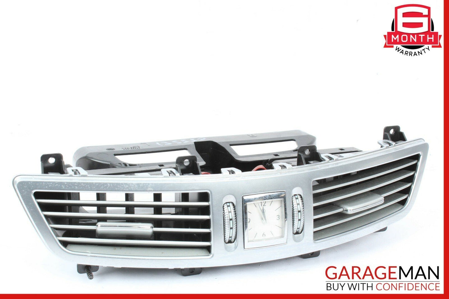 07-13 Mercedes W221 S550 S600 Dash Dashboard Air A/C Vent Trim Clock Assembly