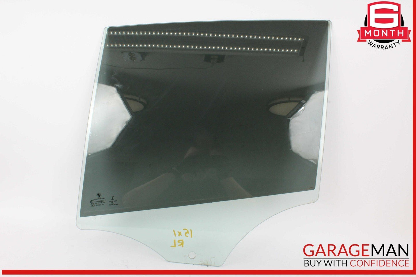 12-15 BMW X1 Rear Left Driver Side Door Window Glass 2990299 OEM
