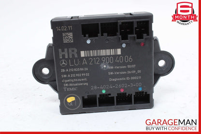 08-18 Mercedes X204 GLK350 C300 C350 Rear Right Side Door Control Module Unit