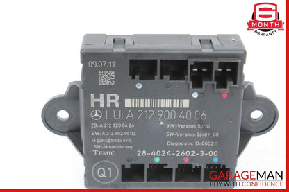 08-14 Mercedes W212 E350 C300 Rear Right Passenger Side Door Control Module OEM