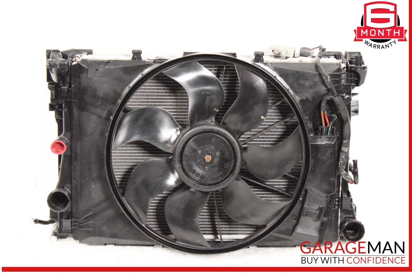 12-15 Mercedes W204 C250 Engine Motor Cooling Radiator A/C AC Condenser Assembly