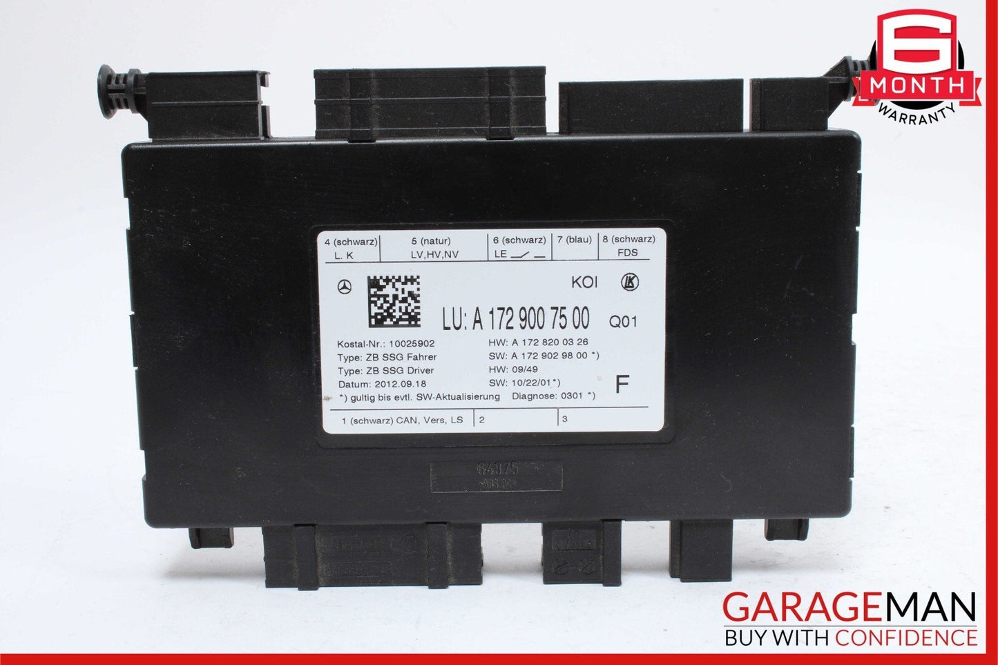 08-20 Mercedes W204 C250 E350 C350 Front Left Side Seat Controller Module OEM