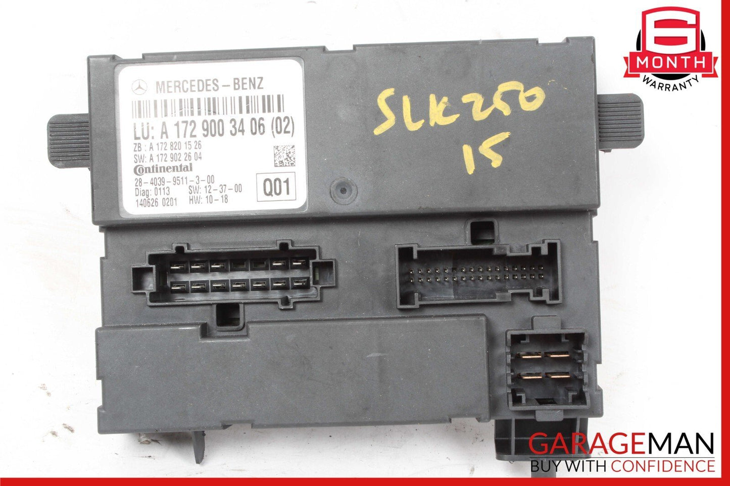 12-20 Mercedes R172 SLK250 SLC300 Roof Convertible Top Module Control OEM