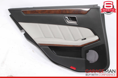 10-13 Mercedes W212 E350 E550 Rear Left Driver Side Interior Door Panel Grey