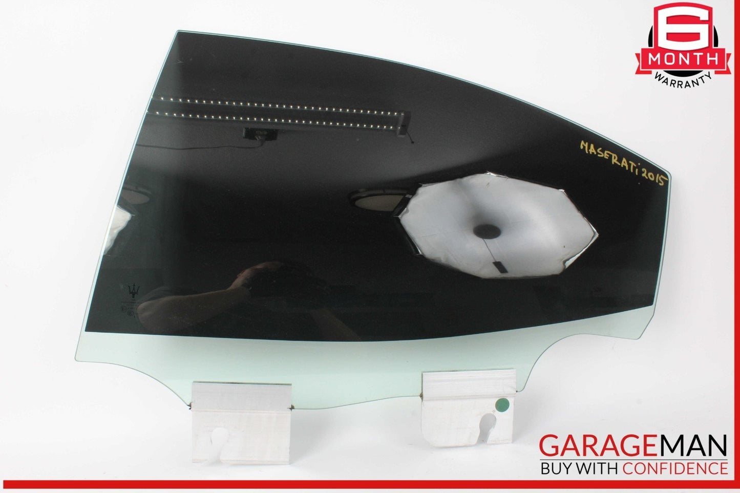 14-22 Maserati Ghibli M157 Rear Left Driver Side Door Window Glass OEM