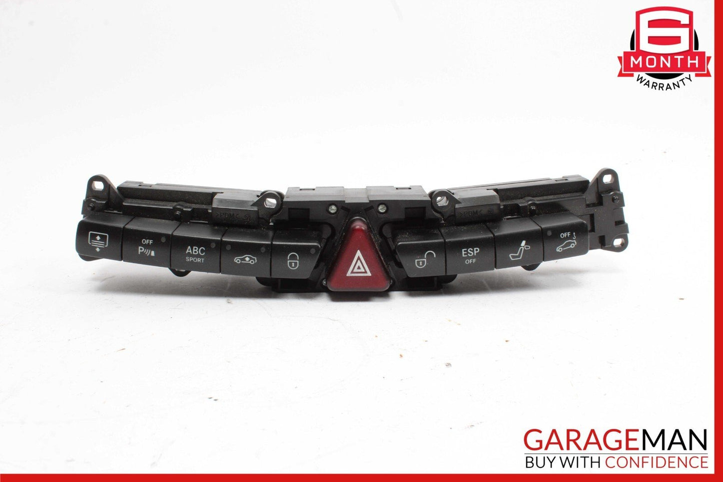 03-06 Mercedes W220 S430 S55 AMG Center Dash Switch ESP Hazard Door Lock Control