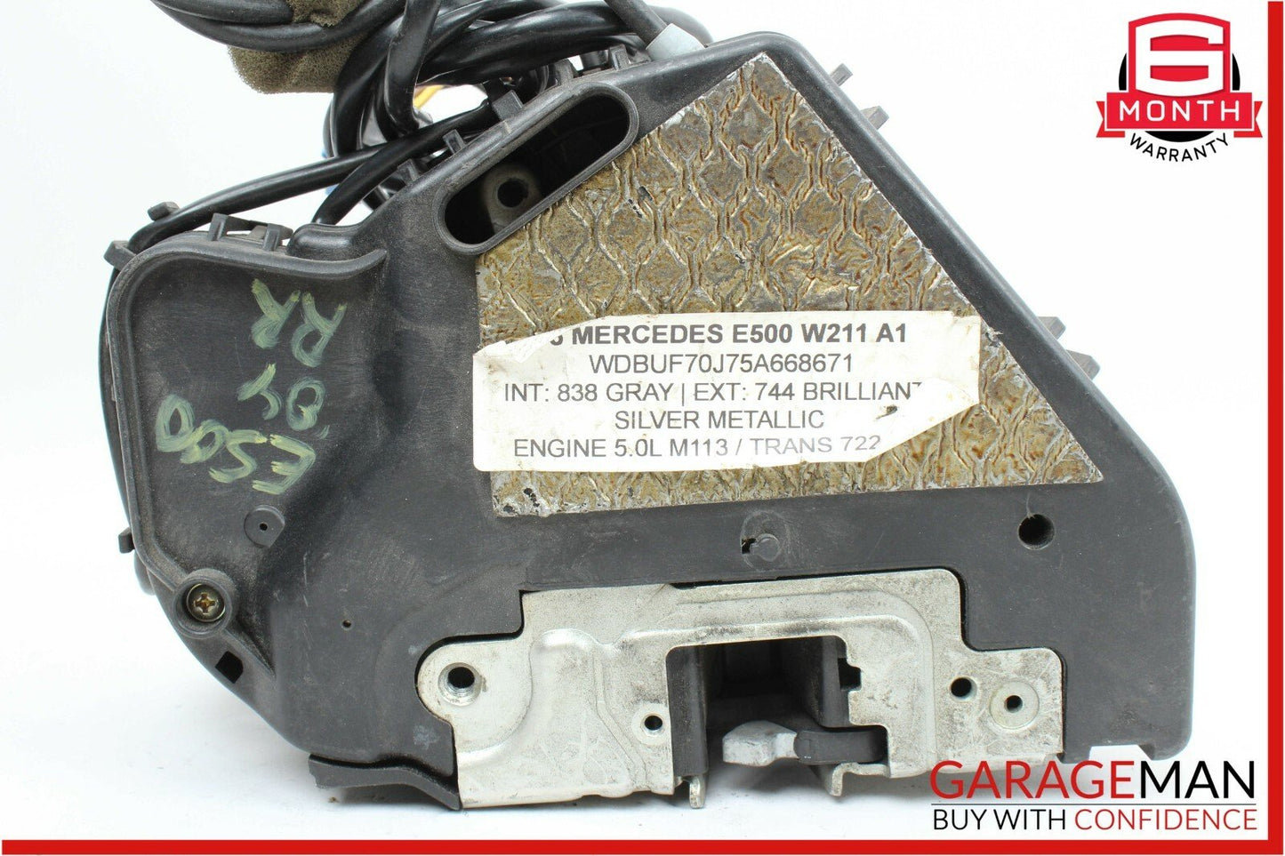 03-09 Mercedes W211 E500 Rear Right Side Keyless Go Door Lock Latch Actuator