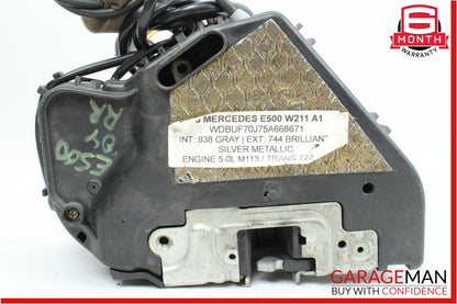 03-09 Mercedes W211 E500 Rear Right Side Keyless Go Door Lock Latch Actuator