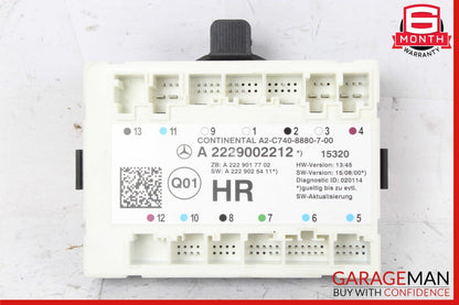 14-17 Mercedes W222 S550 S600 Rear Right Side Door Control Module OEM