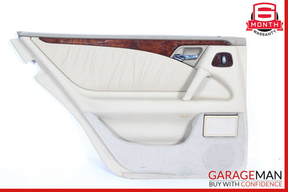 96-02 Mercedes W210 E320 Rear Left Interior Door Panel Trim Cover Assembly OEM