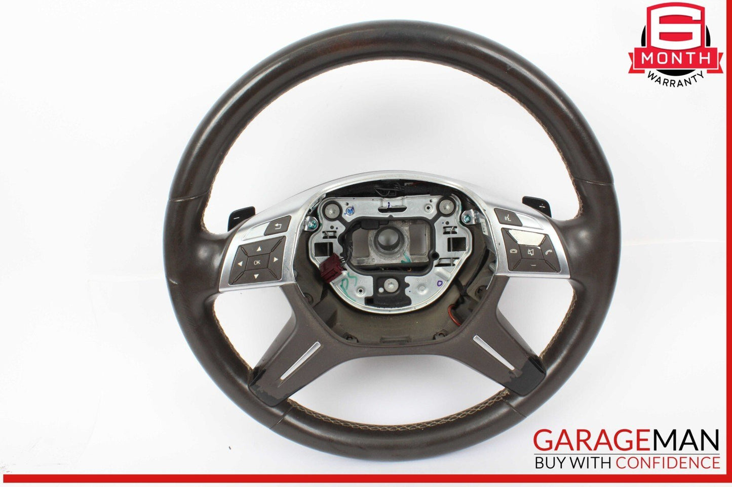 12-16 Mercedes X166 GL450 ML550 Driver Steering Wheel w/ Paddle Shifters OEM