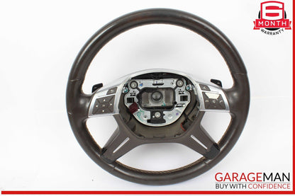 12-16 Mercedes X166 GL450 ML550 Driver Steering Wheel w/ Paddle Shifters OEM