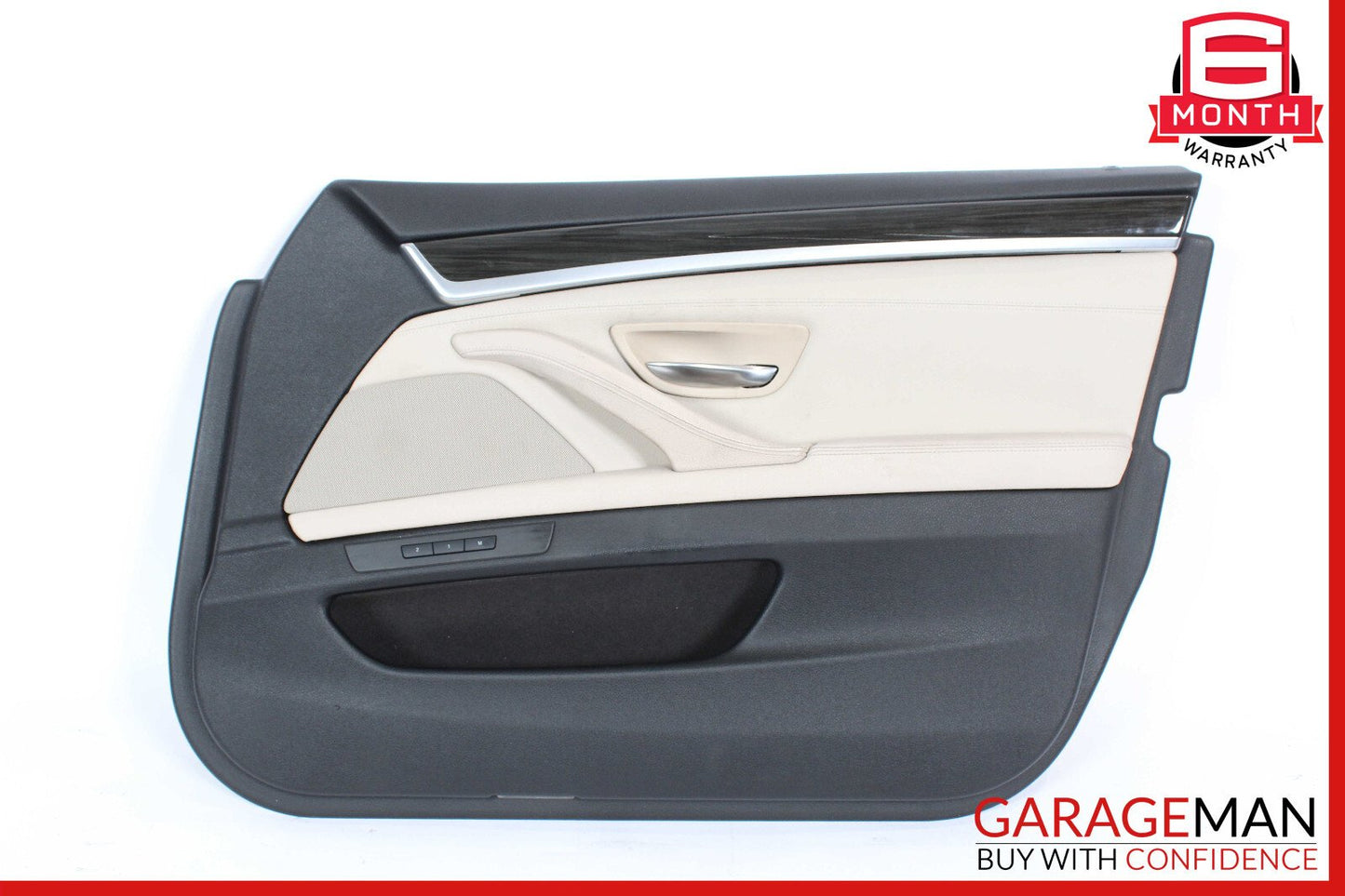 11-16 BMW F10 550i 535i 528i Front Right Side Interior Door Panel Brown OEM
