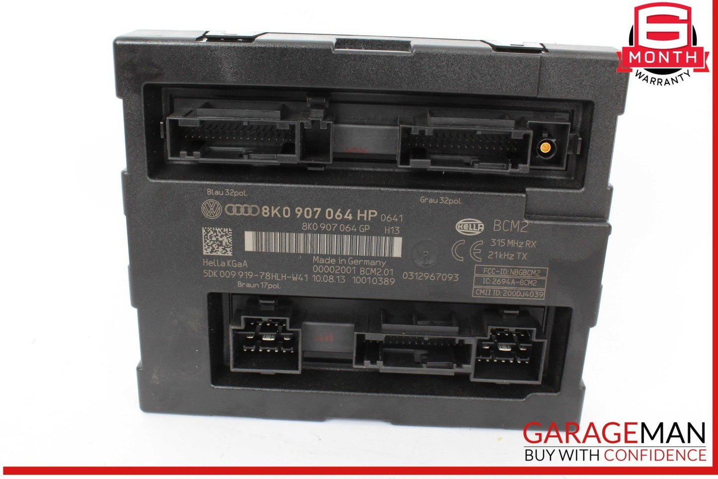 14-16 Audi SQ5 Body Comfort Control Module Unit 8K0907064HP OEM