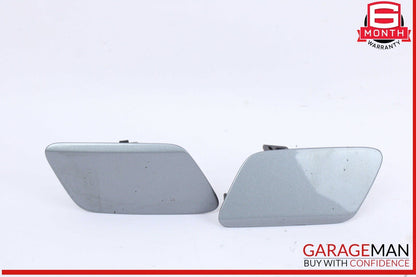 16-18 Audi A7 S7 Front Left and Right Side Head Light Washer Cover Silver OEM