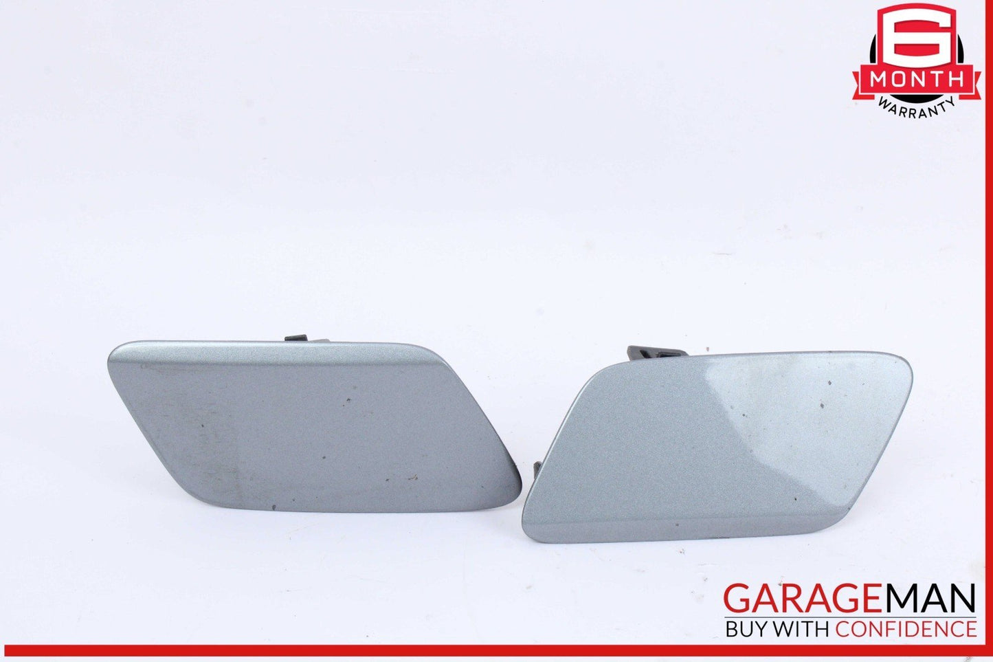 16-18 Audi A7 S7 Front Left and Right Side Head Light Washer Cover Silver OEM