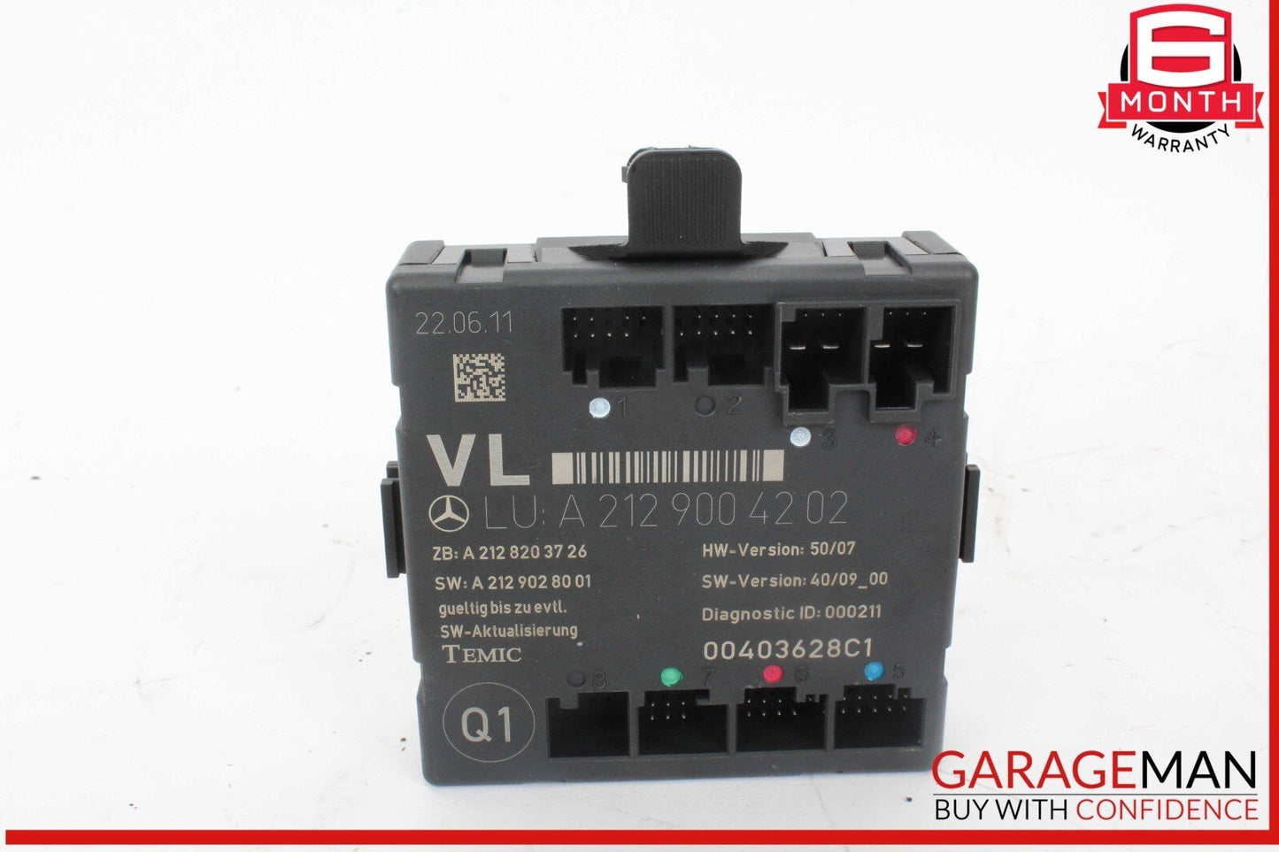 08-18 Mercedes W212 E350 E550 E400 Front Left Side Door Control Module Unit OEM