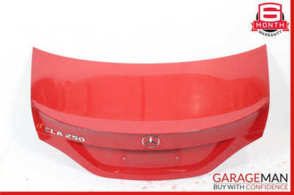 14-19 Mercedes W117 CLA180 CLA250 Sedan Rear Trunk Lid Deck Shell Panel Red OEM