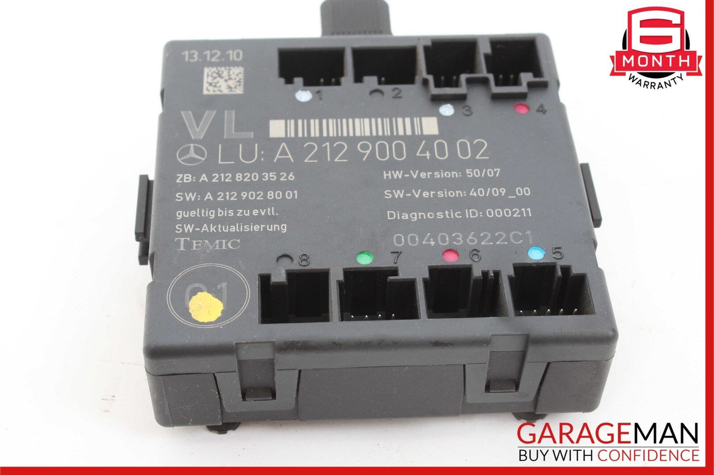 08-14 Mercedes W204 C250 C300 C350 Front Left Side Door Control Module Unit
