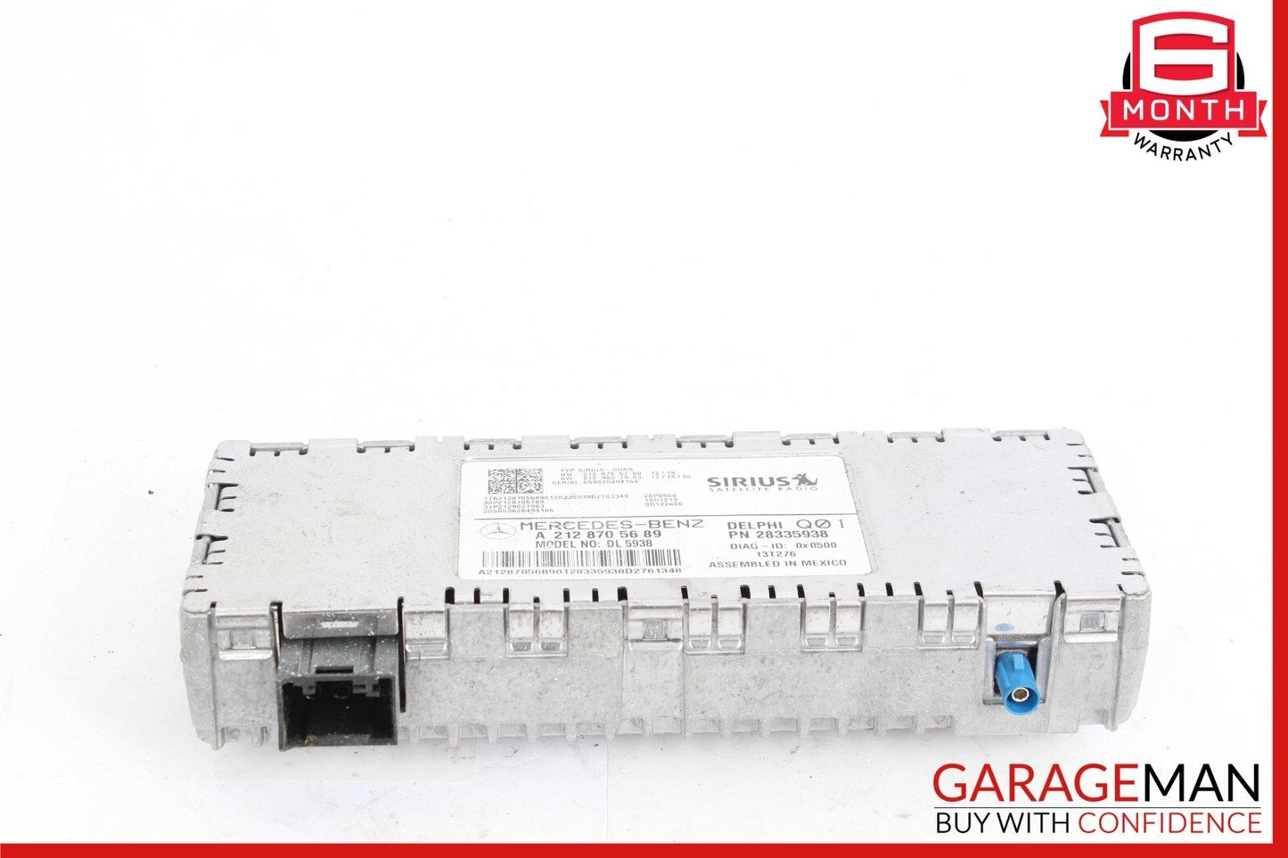 10-17 Mercedes W212 E350 C250 C300 Sirius Satellite Radio Receiver Module Unit