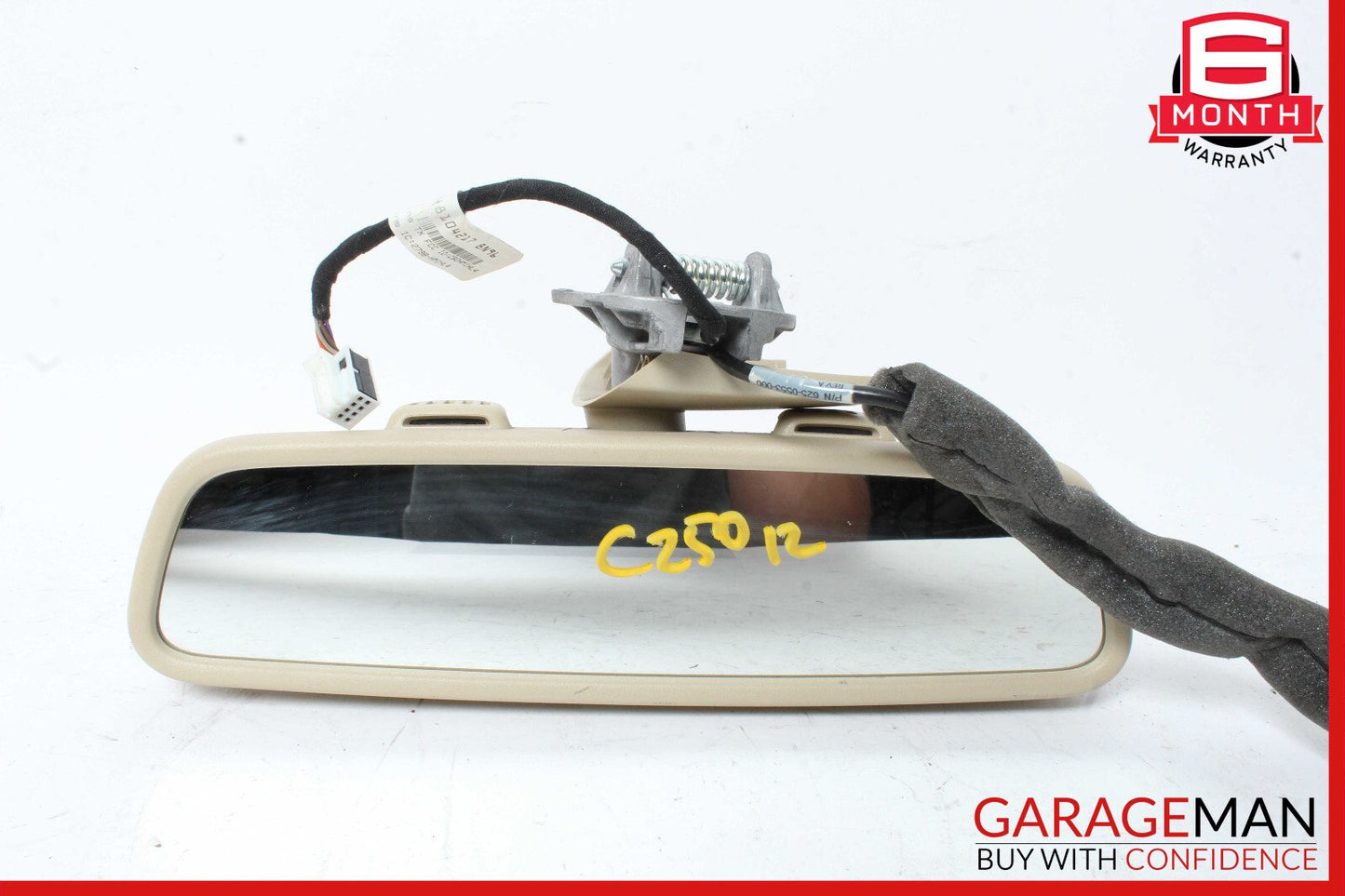 08-14 Mercedes W204 C63 AMG Interior Top Upper Rear View Mirror Assembly