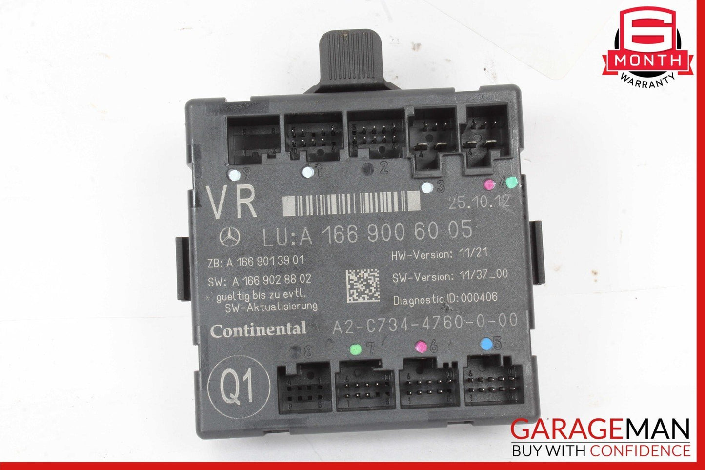 12-19 Mercedes W166 ML350 GL450 GLE350 Front Right Side Door Control Module OEM