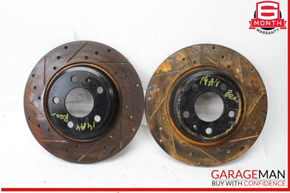 09-16 Audi A4 Rear Left and Rear Right Side Brake Disc Rotor Set OEM