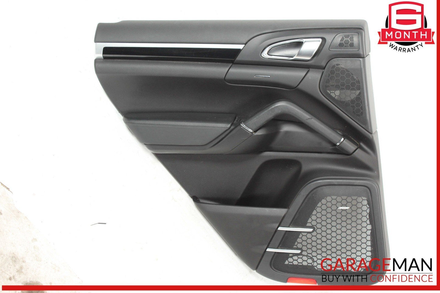 11-18 Porsche Cayenne 958 Rear Left Side Interior Door Panel Trim Assy OEM