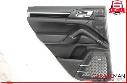 11-18 Porsche Cayenne 958 Rear Left Side Interior Door Panel Trim Assy OEM