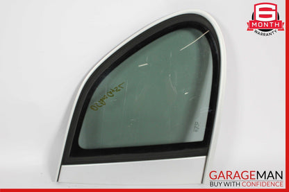 03-10 Porsche Cayenne 955 958 Rear Left Driver Door Quarter Window Glass Gray
