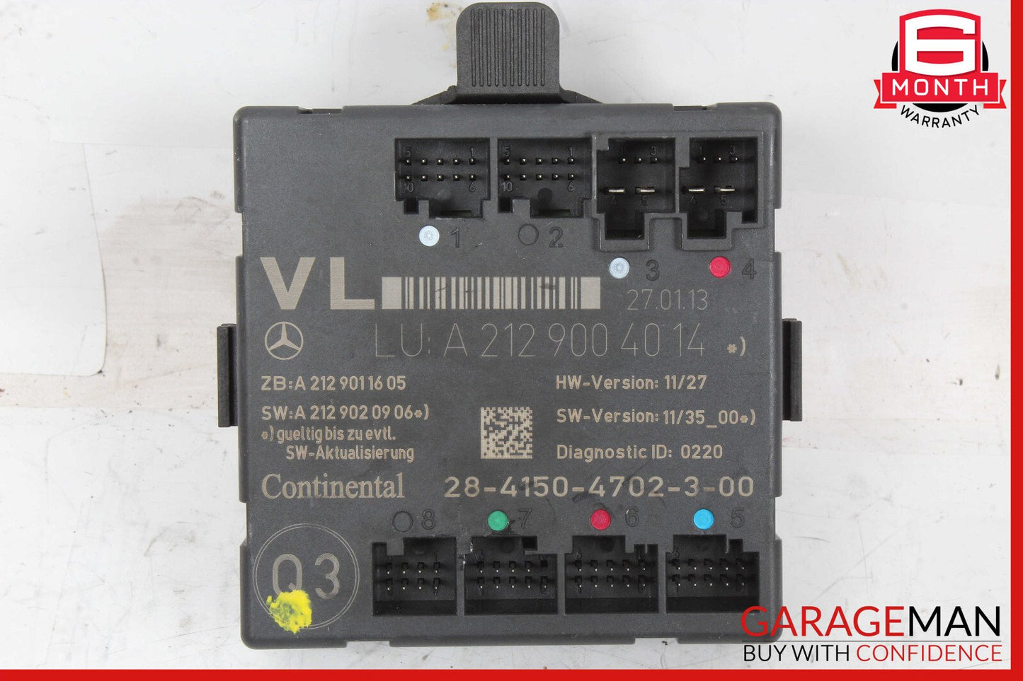 08-18 Mercedes W204 C250 GLK350 E550 Front Left Side Door Control Module Unit