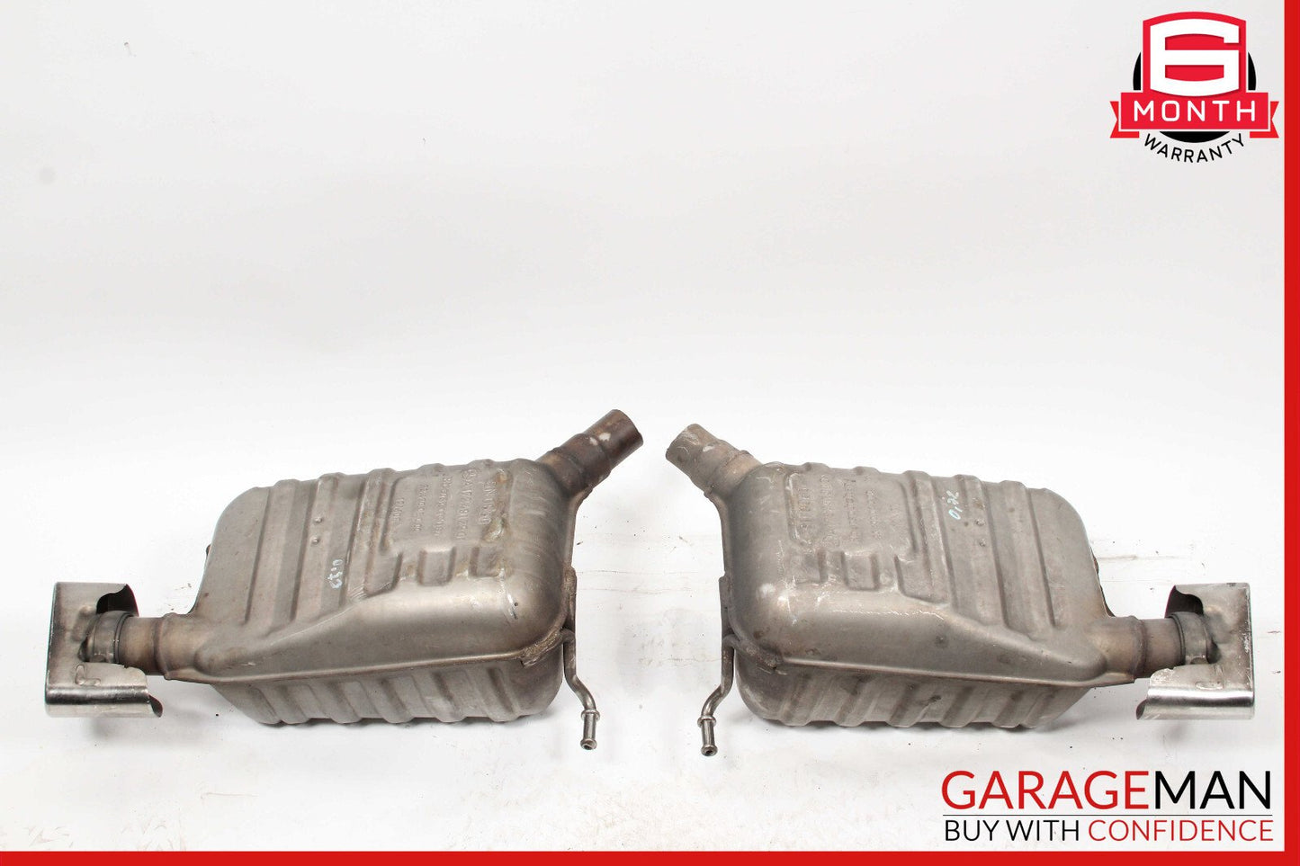 12-15 Mercedes R172 SLK250 M271 Exhaust Muffler Mufflers Right and Left Set OEM